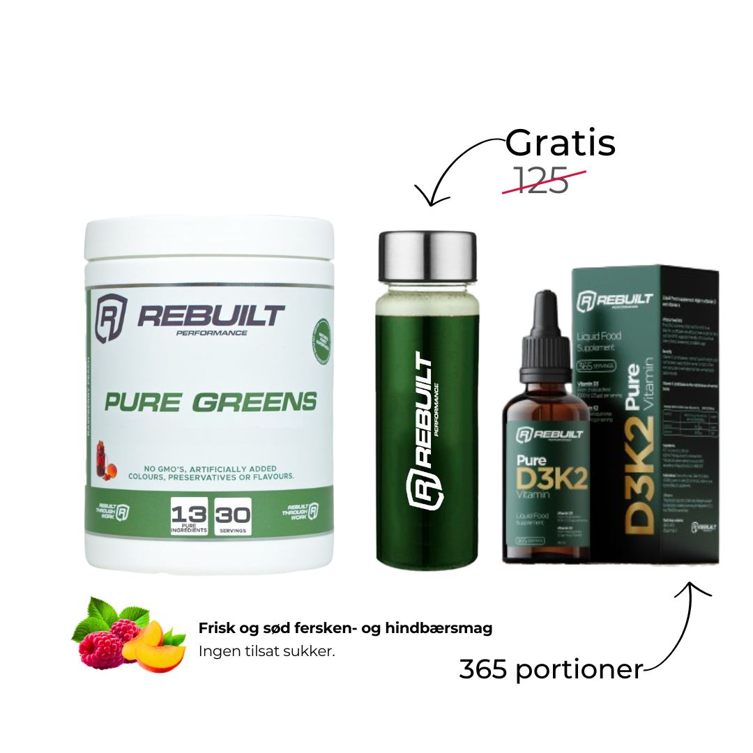 Pure Greens + Pure D3K2 + Gratis Shaker