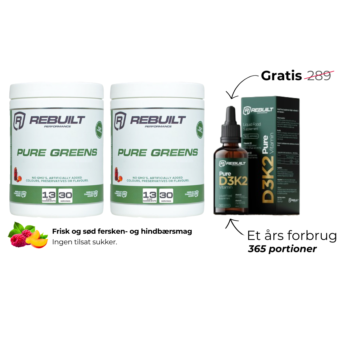 2 Pure Greens + Gratis Pure D3K2