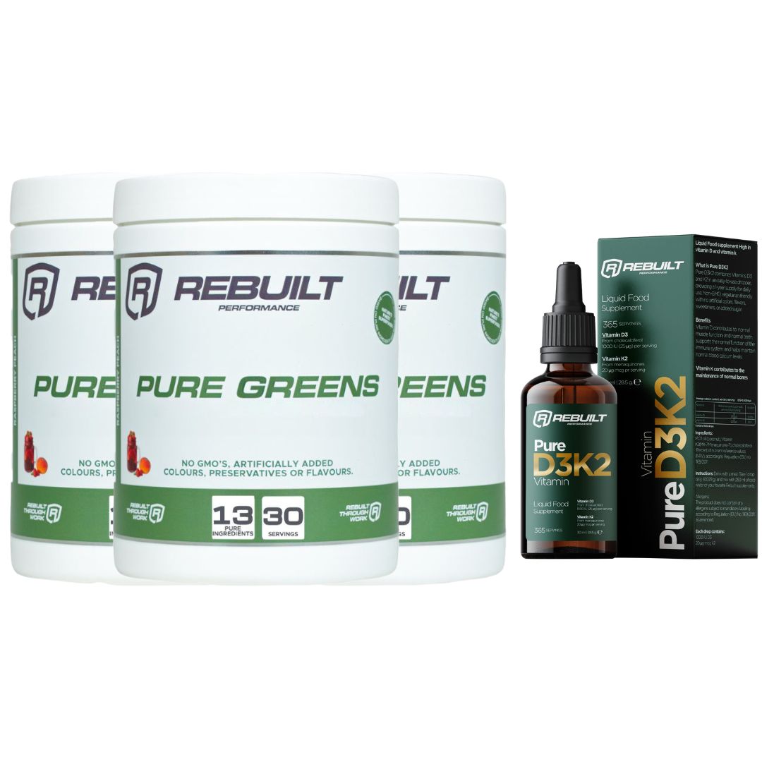 3 Pure Greens + Gratis Pure D3K2