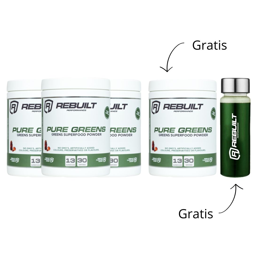 Køb 3 få 4 greens + gratis shaker
