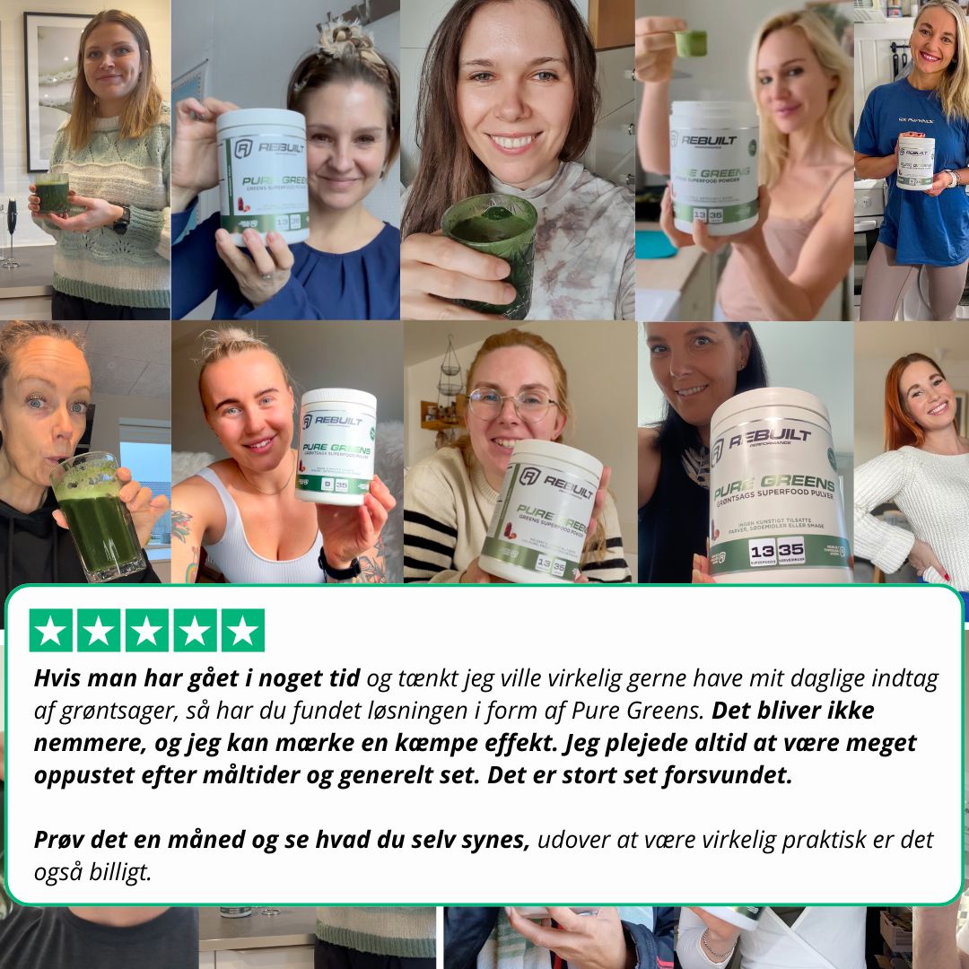 Køb 3 få 4 greens + gratis shaker