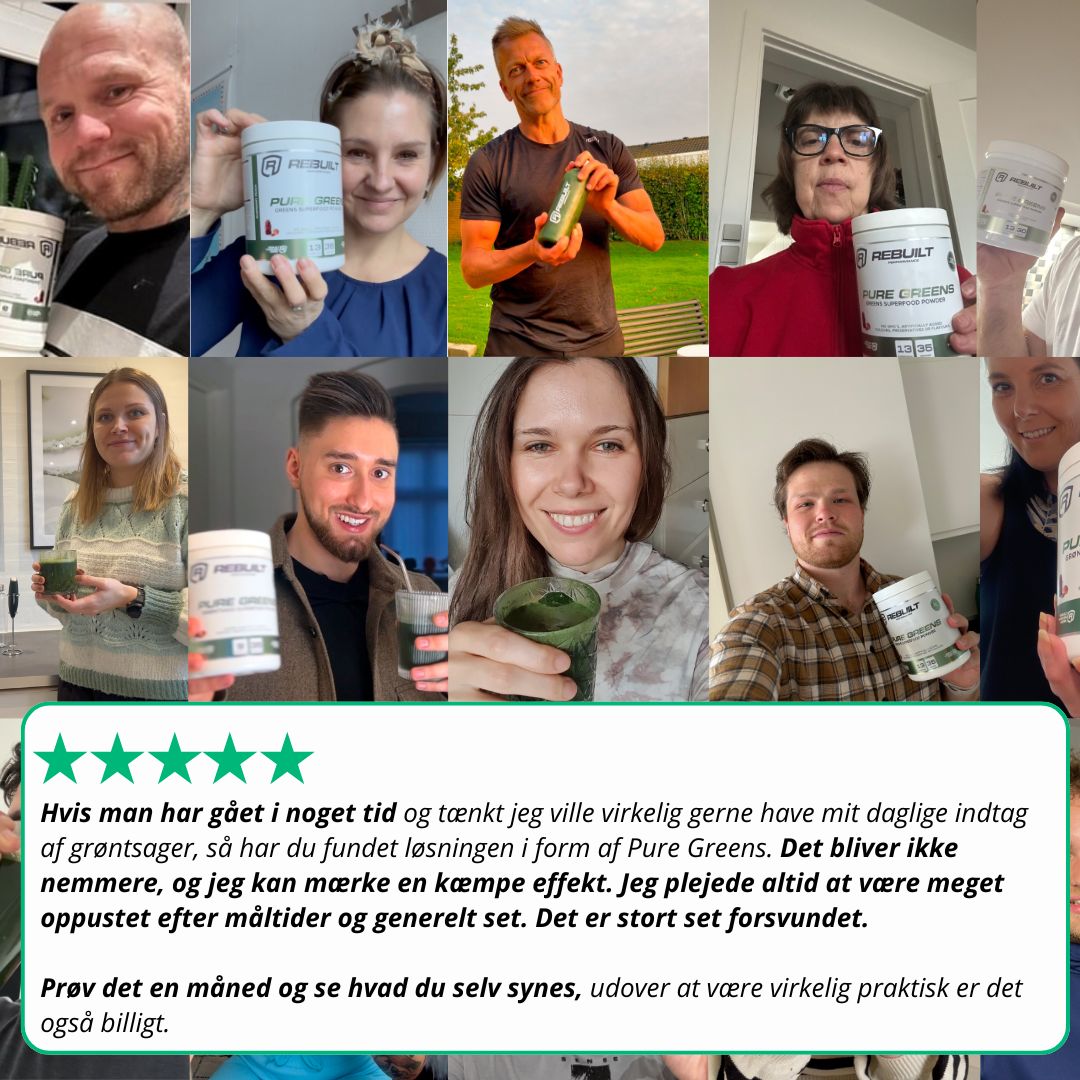 Køb 3 få 4 greens + gratis shaker