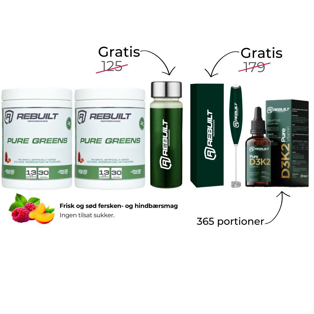 2 Pure Greens + Pure D3K2 + Gratis Starterkit